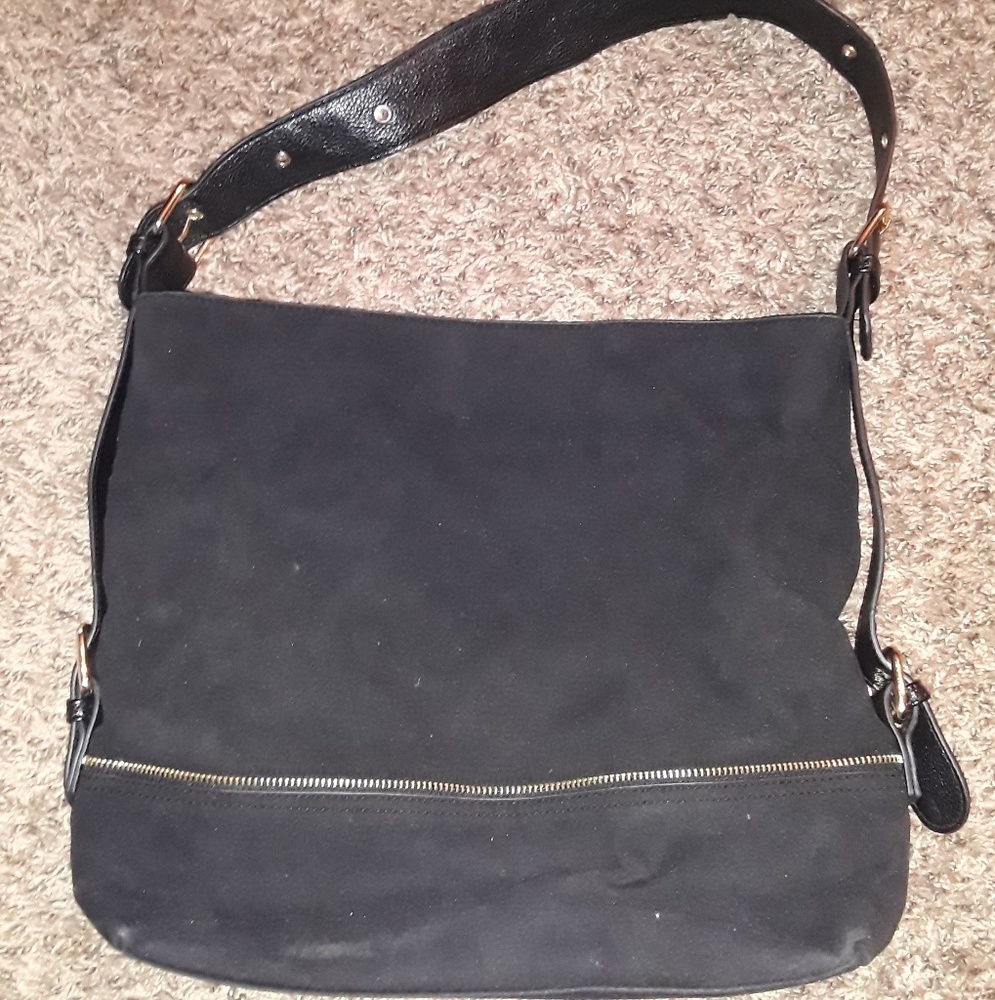 Black Suede Purse